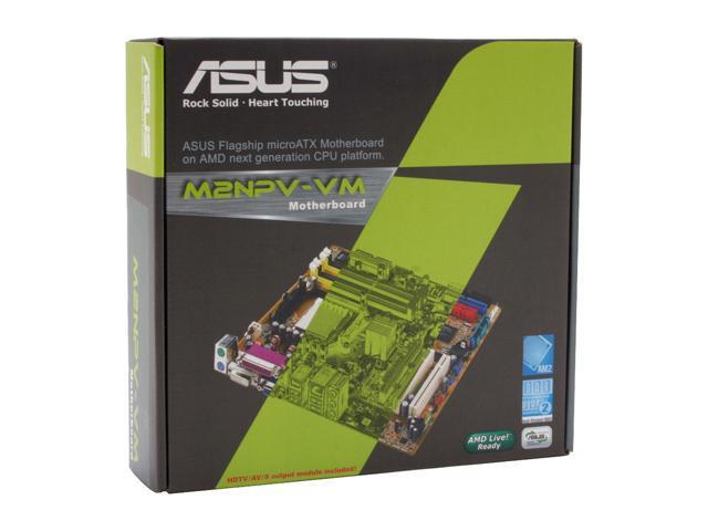 ASUS M2NPV-VM Socket AM2 NVIDIA GeForce 6150 Micro ATX AMD Motherboard - Retail