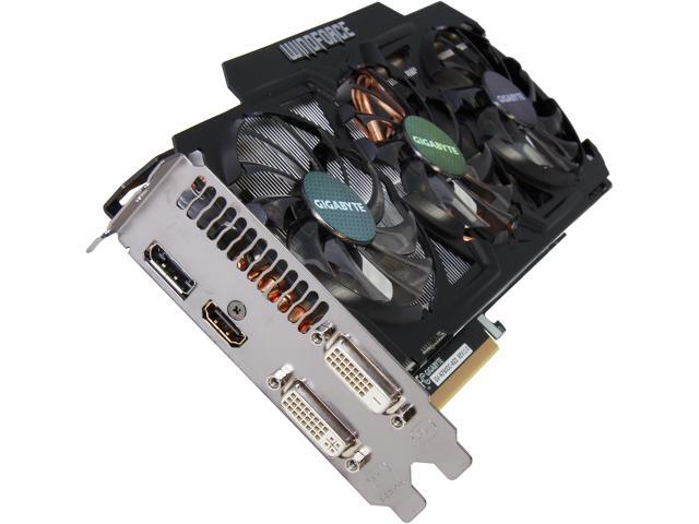 GIGABYTE GV-N760OC-4GD GeForce GTX 760 4GB 256-bit GDDR5 PCI Express 3.0 HDCP Ready WindForce 3X 450W Video Card