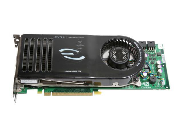 EVGA 768-P2-N831-AR GeForce 8800GTX 768MB 384-bit GDDR3 PCI Express x16 HDCP Video Card - Retail