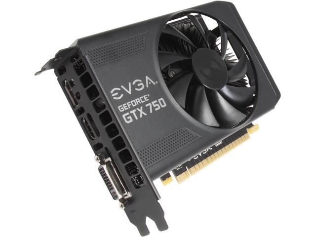 EVGA 01G-P4-2751-KR GeForce GTX 750 1GB 128-Bit GDDR5 PCI Express 3.0 Video Card