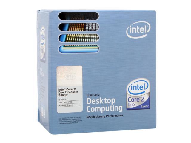 Intel Core 2 Duo E6600 Conroe 2.4GHz LGA 775 Processor Model BX80557E6600 - Retail
