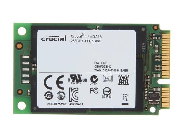 Crucial M4 CT256M4SSD3 mSATA 256GB SATA III MLC Internal Solid State Drive (SSD)