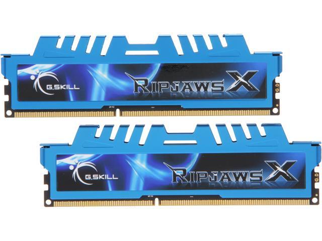 G.SKILL Ripjaws X Series 8GB (2 x 4GB) 240-Pin DDR3 SDRAM DDR3 2400 (PC3 19200) Desktop Memory Model F3-2400C11D-8GXM