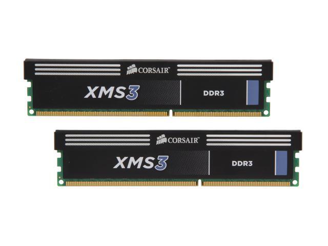 CORSAIR XMS 16GB (2 x 8GB) 240-Pin DDR3 SDRAM DDR3 1333 Desktop Memory Model CMX16GX3M2A1333C9