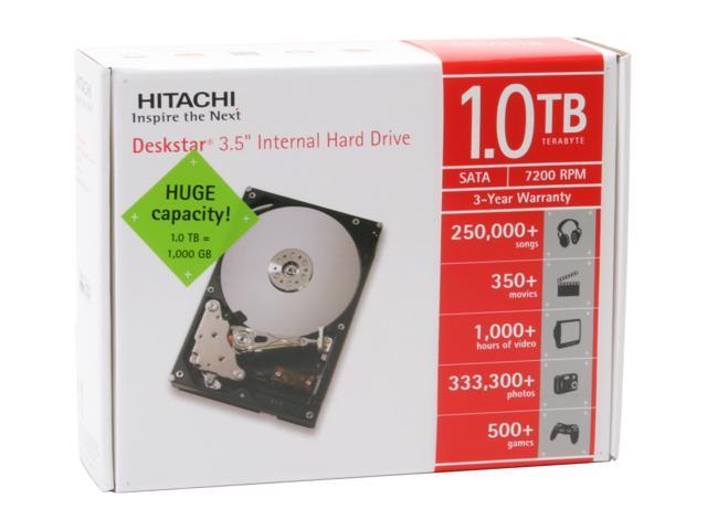 HITACHI Deskstar 7K1000 HDS721010KLA330 (0A34915) 1TB 7200 RPM 32MB Cache SATA 3.0Gb/s Hard Drive - OEM