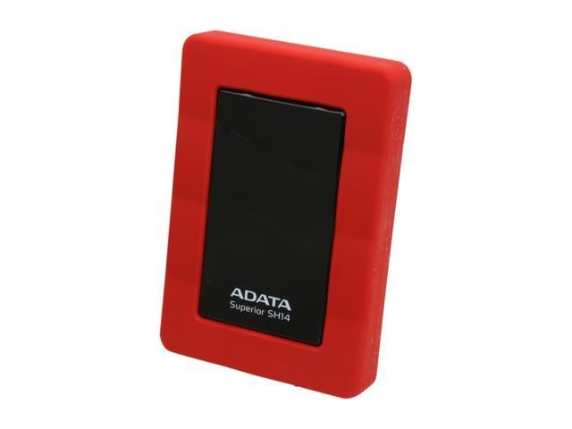 ADATA SH14 USB 3.0 500GB USB 3.0 Red Portable Hard Drive ASH14-500GU3-CRD