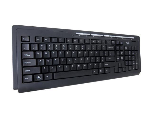 MICRO INNOVATIONS KB570BL Black USB Wired Internet Keyboard Elite