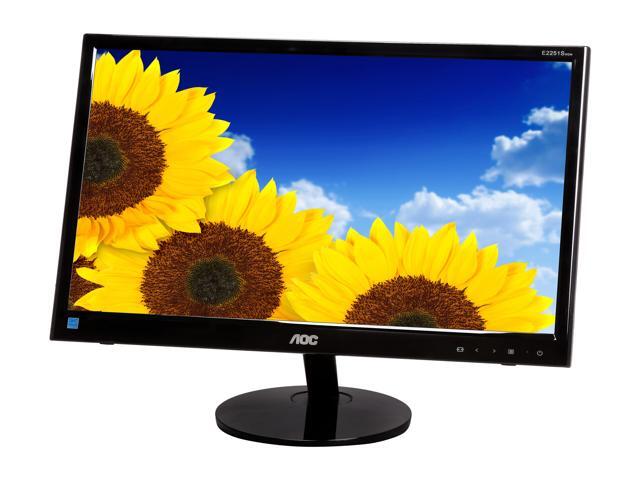 AOC e2251Swdn Piano-black Glossy Bezel 21.5 inch 5ms Widescreen LED Backlight LED Monitor 200 cd/m2 20,000,000:1 (dynamic)