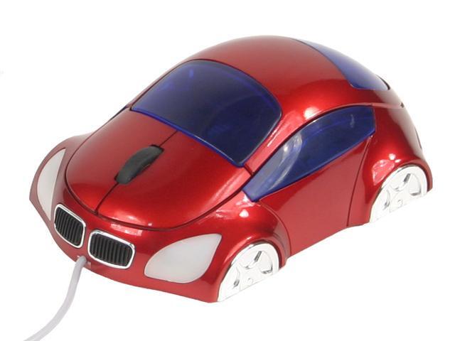 LOGISYS Computer M COUPE MS608RD Red 3 Buttons 1 x Wheel USB Optical