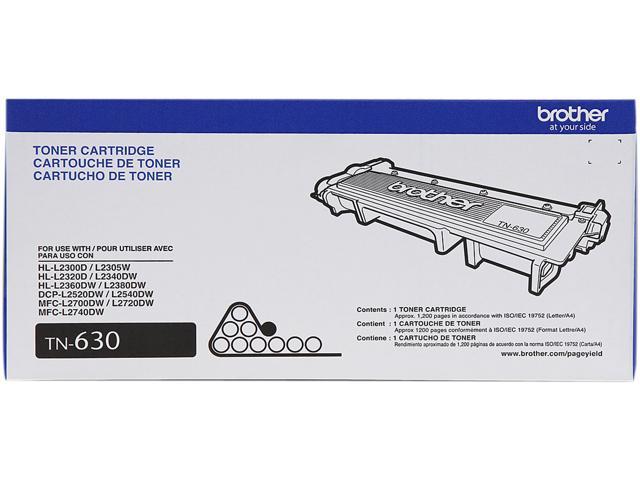 Brother TN630 Standard Yield Toner Cartridge for DCPL2540DW, HL2360DW, MFCL2700DW; Black