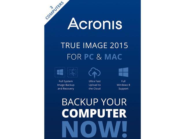 Acronis True Image 2015 For PC & Mac - 3 Devices