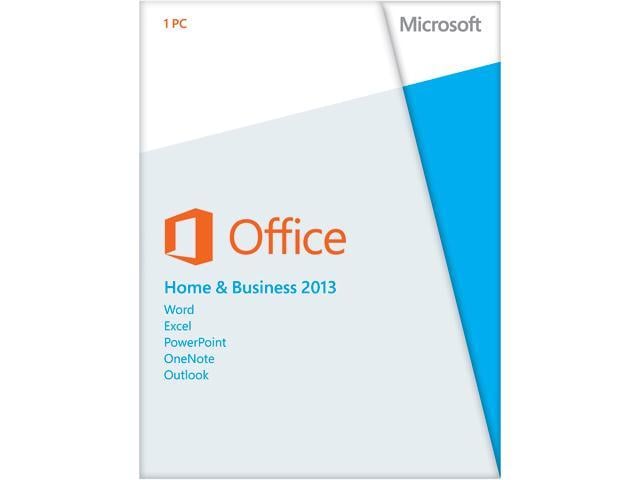 Microsoft Office Home and Business 2013 Product Key Card - 1 PC