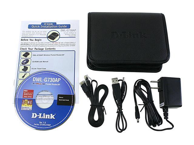 D Link DWL G730AP High Speed Wireless Pocket Router AP