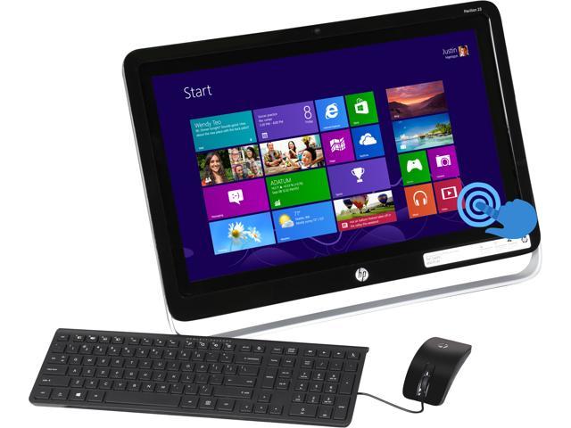 HP Pavilion TouchSmart A8-Series APU A8-6500T (2.10GHz) 4GB DDR3 500GB HDD 23 inch Touchscreen All-in-One PC Windows 8.1 64-Bit 23-h110