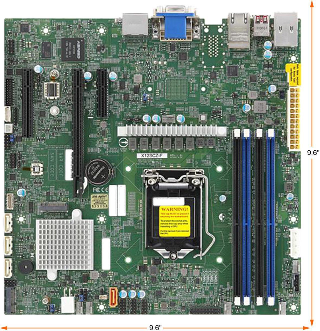 SUPERMICRO MBD X12SCZ QF O Micro ATX Server Motherboard Newegg