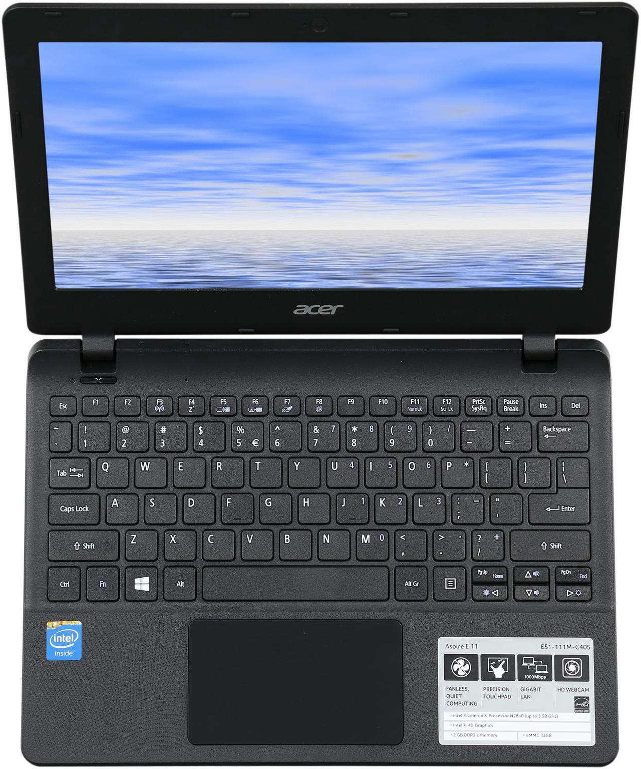 Acer Laptop Aspire Intel Celeron N2840 2GB Memory 32 GB Storage HDD