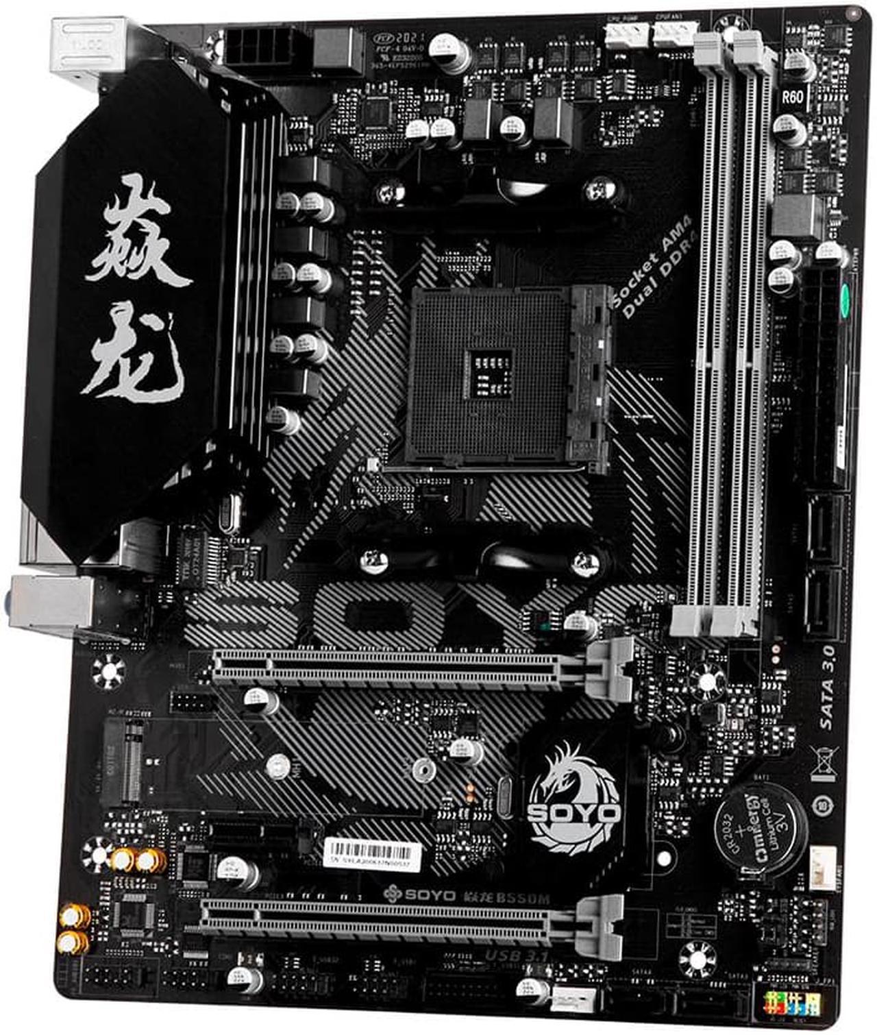 Soyo Monarch Dragon Amd B M Gaming Motherboard Usb M Nvme Sata