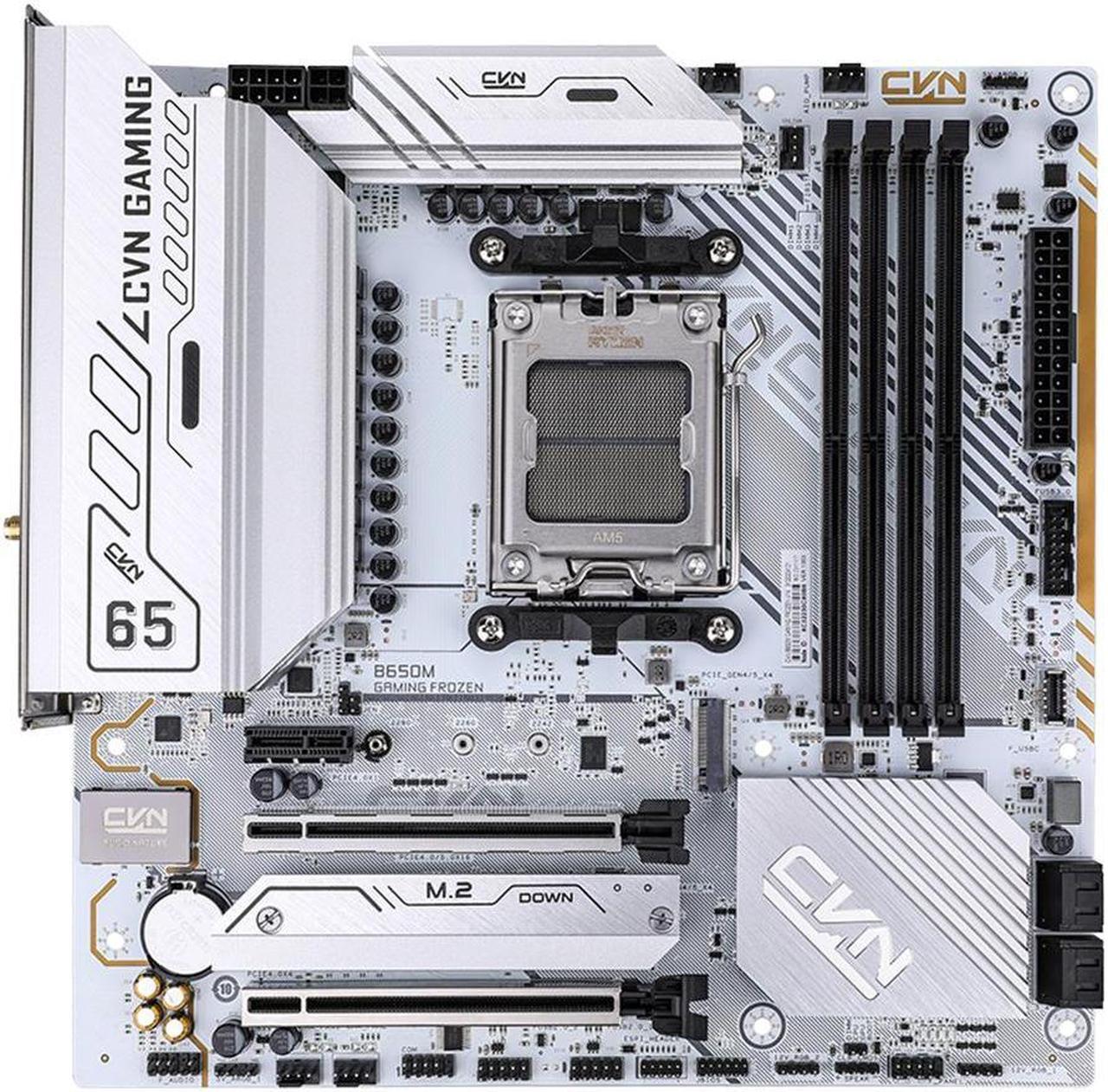 Colorful White CVN B650M GAMING FROZEN V14 Motherboard DDR5 192GB RAM 2