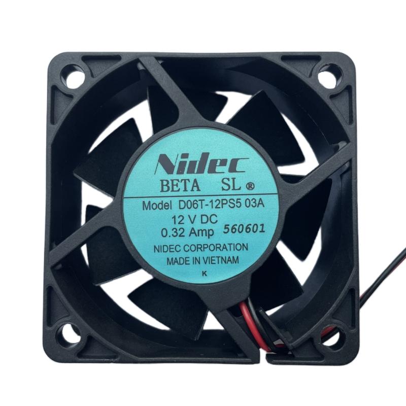 New D06T-12PS5 03A DC12V 0.32A 2-Pin Square Cooling Fan 2