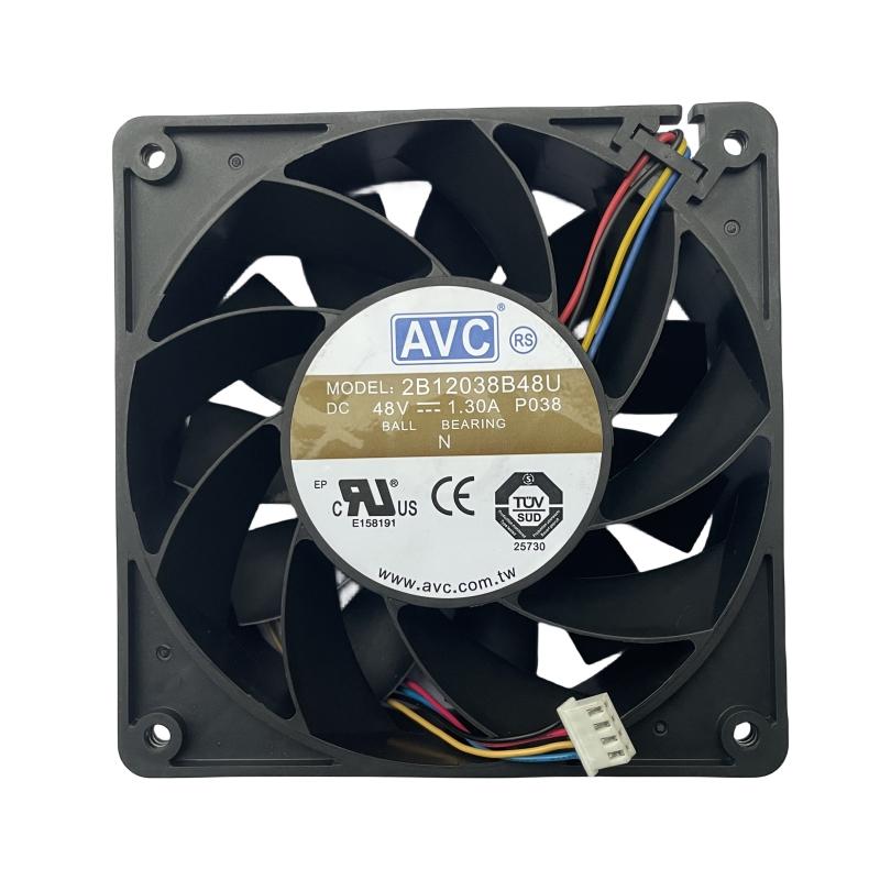 New for 2B12038B48U DC48V 1.3A 120 * 120 * 38mm 12CM 12038 4Wire PWM Large Air Volume Cooling Fan 2