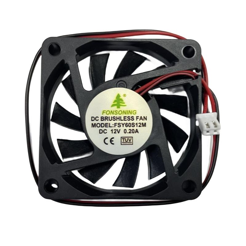 New FSY60S12M DC 12V 0.2A 60 * 60 * 10mm 2-Wire Server Cooling Fan 1