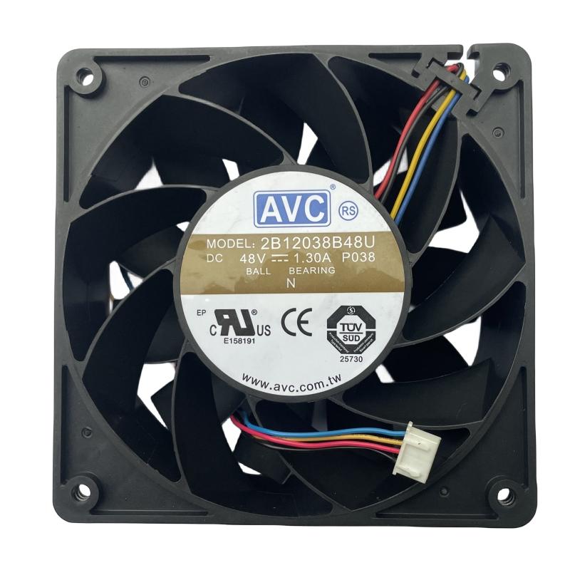 New for 2B12038B48U DC48V 1.3A 120 * 120 * 38mm 12CM 12038 4Wire PWM Large Air Volume Cooling Fan 1
