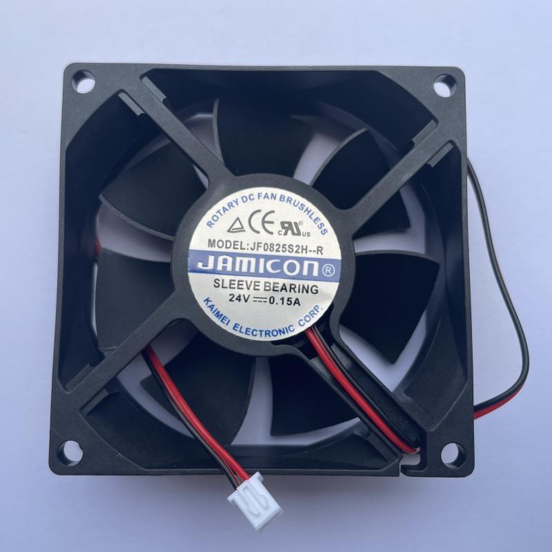 New for Jamicon 8025 8CM Inverter Silent Fan 24V 0.15A JF0825S2H-R Two Lines Cooling Fan 1