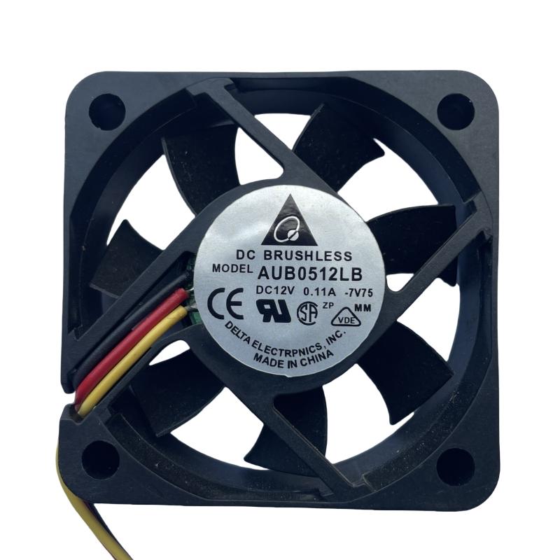 Tested Well AUB0512LB Cooling Fan DC12V 0.11A Three Pins 50 * 50 * 15MM 5CM 3
