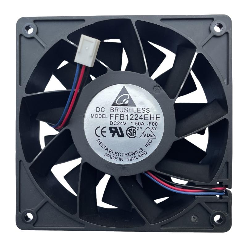 New FFB1224EHE DC 24V 1.50A 12038 12cm 120mm 3- Wire Server Square Strong Wind Cooling Fan 1