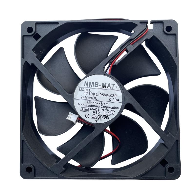 New for NMB 4710KL-05W-B30 24V 0.20A 120 * 120 * 25mm 12cm 12025 Quiet Silent Server Inverter Square 2