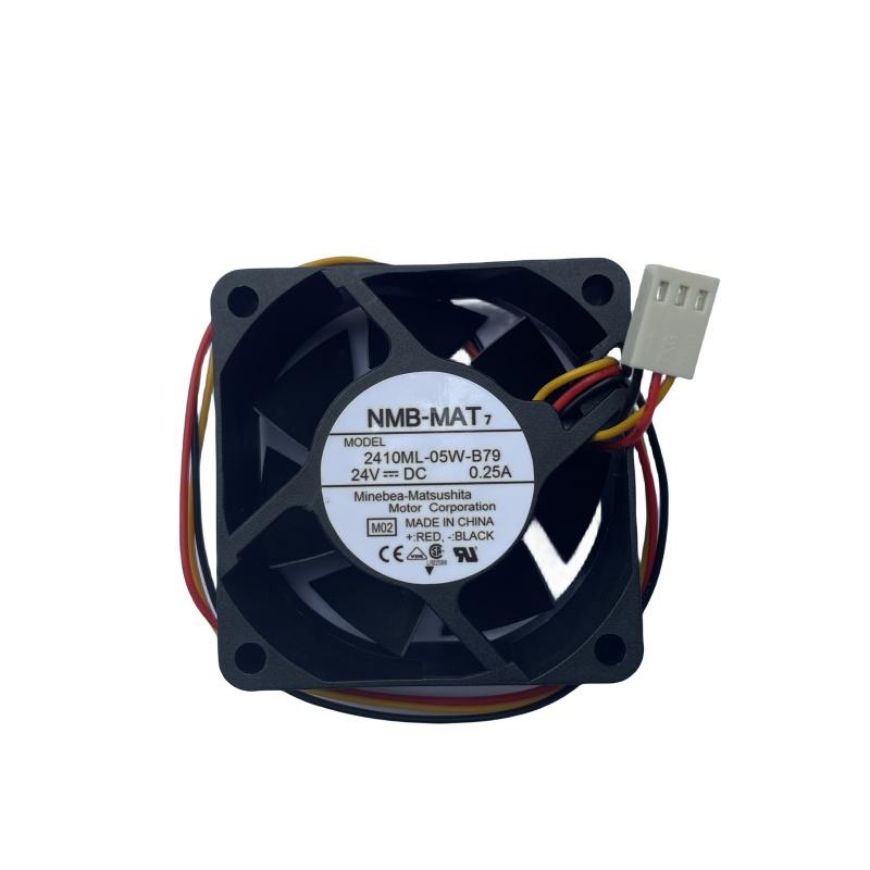 for NMB MAT 2410ML-05W-B79 DC 24V 0.25A 60x60x25mm Three Lines Square Cooling Fan 1