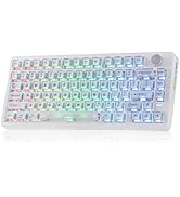 EPOMAKER HE75 V2 Hall Effect Gaming Keyboard, 8K Polling & 0.1ms, 8000mAh & 2.4Ghz/BT, Hot Swap K...