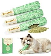 Tocirelo Cat Toys with 45000mg A+Organic Catnip & Silvervine - Soft Plush Cat Chew Toys 3pack, Sa...