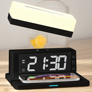 3 in 1 Wireless Charger with Bedside Lamp,Qi Wireless Charging Pad for iPhone