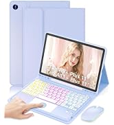 SAMTUNK Case Keyboard for Samsung Galaxy Tab A11 Plus / A9 Plus 11 Inch | Rainbow Backlit Keyboar...