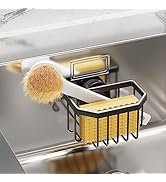 TAILI Sponge Holder with Strong Suction Cup, Dish Sponge Caddy Inside Sink Removable, Rustproof A...