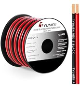 TYUMEN 10 Gauge Wire 25FT, 10AWG Red Black Electrical Wire LED Strips Extension Cord 12V/24V DC C...