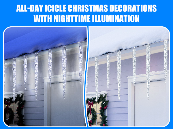Hanging Icicle Lights Outdoor