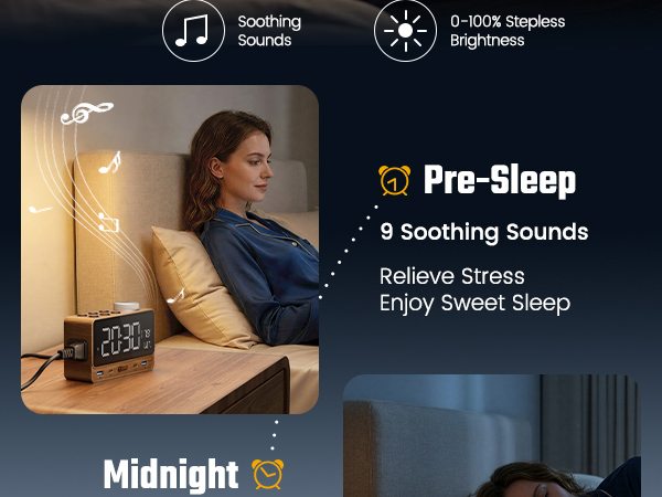 The nightstand alarm clocks for bedrooms