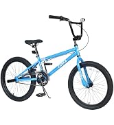 Chrisphil 20 Inch Freestyle Kids Bike - Single Speed Children's Bicycle for Boys & Girls (Age 7-1...