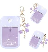 QIOFEARTH Silicone Case Compatible with Touchland Hand Sanitizer Spray Mist 1 oz with Flower keyc...