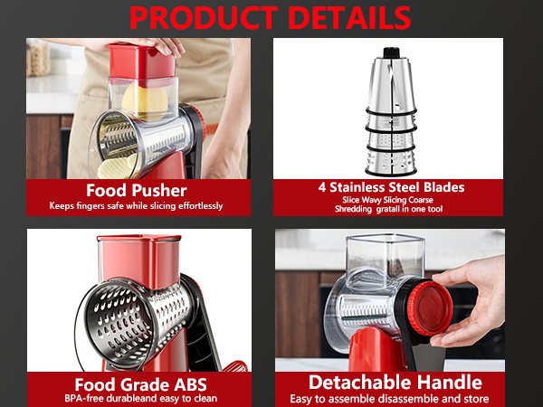 red cheese grater