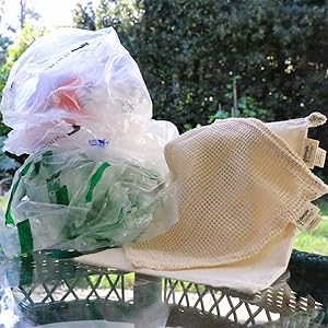 organic cotton reusable produce bags