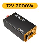 BougeRV 2000W Pure Sine Wave Inverter, 12V DC to 120V AC, Fully 2000W Output Power Inverter with ...