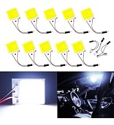 Qasim LED Dome Light 12V COB 48-SMD Auto Car Interior LED Panel Light, Reading Plate Light, Roof ...