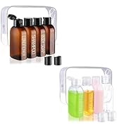 Cosywell Travel Bottles for Toiletries 8pcs 3.4oz Pre-print Travel Shampoo and Conditioner Bottle...