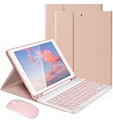 LAMA Keyboard Case with Mouse for iPad 10.2" 9th 8th 7th Generation, with Detachable Bluetooth Ke...
