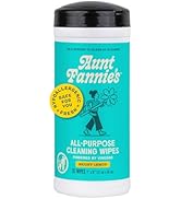 Aunt Fannie's Natural Cleaning Vinegar Wipes, Multipurpose Surface Cleaner, Bright Lemon Scent, 3...