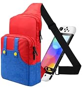 Vadaxx Cute Travel Bag for Nintendo Switch/2/Lite/OLED, Small Sling Portable Waterproof Backpack ...