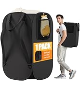 Collapsible Backpack Laundry Bag Made by Strong Polyester Oxford Cloth, 76L Heavy Duty Large Hamp...